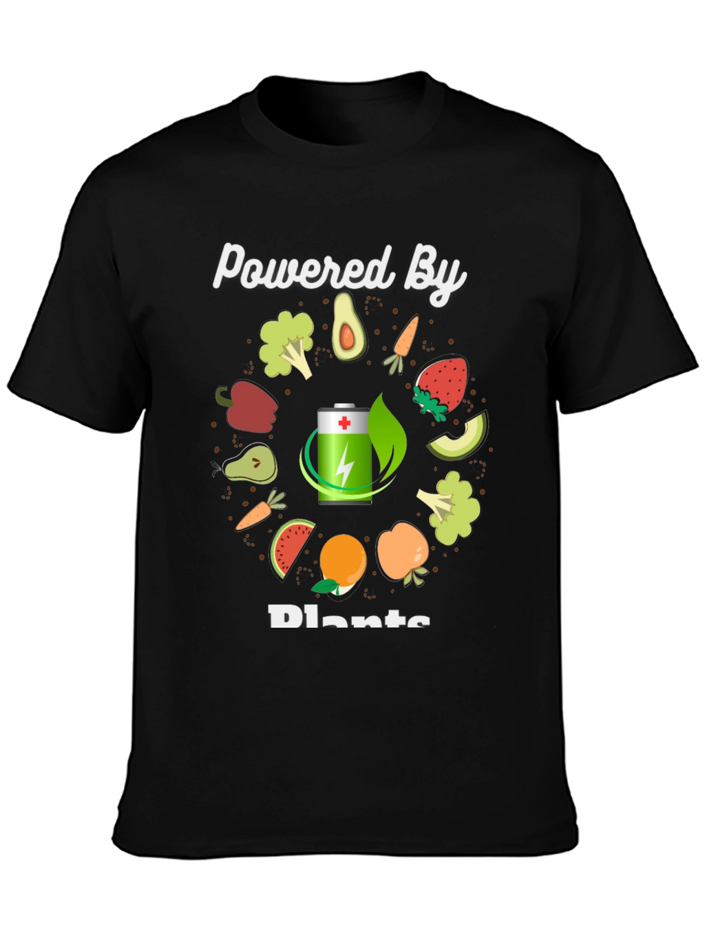 Powered By Plants T-Shirt - Vegan Graphic Tee