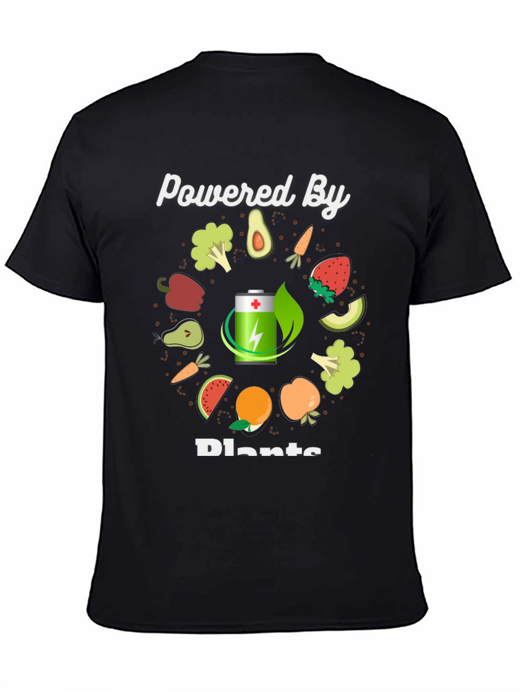 Powered By Plants T-Shirt - Vegan Graphic Tee