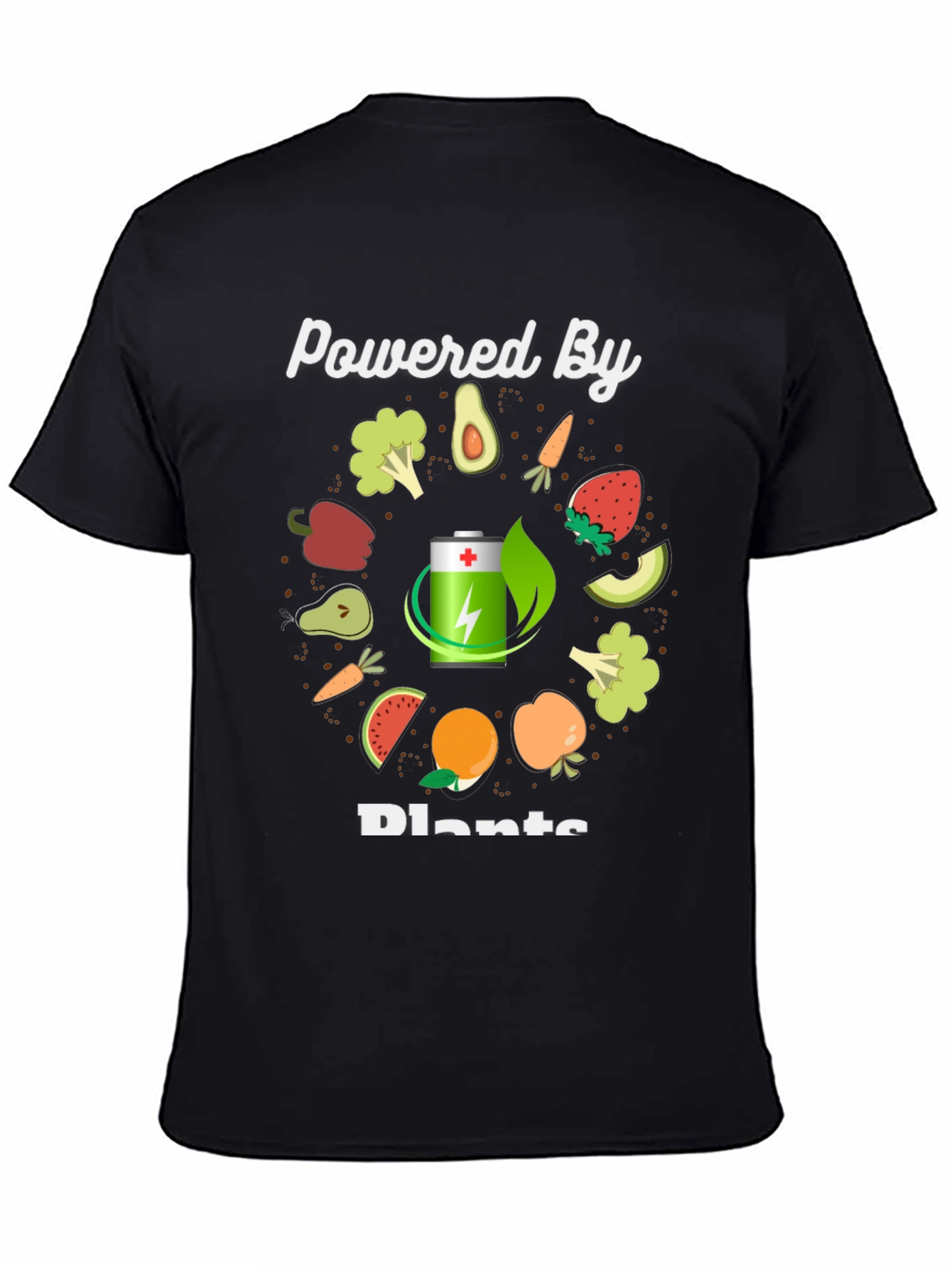 Powered By Plants T-Shirt - Vegan Graphic Tee