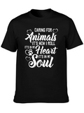 Caring for Animals Graphic Tee - Soft Cotton