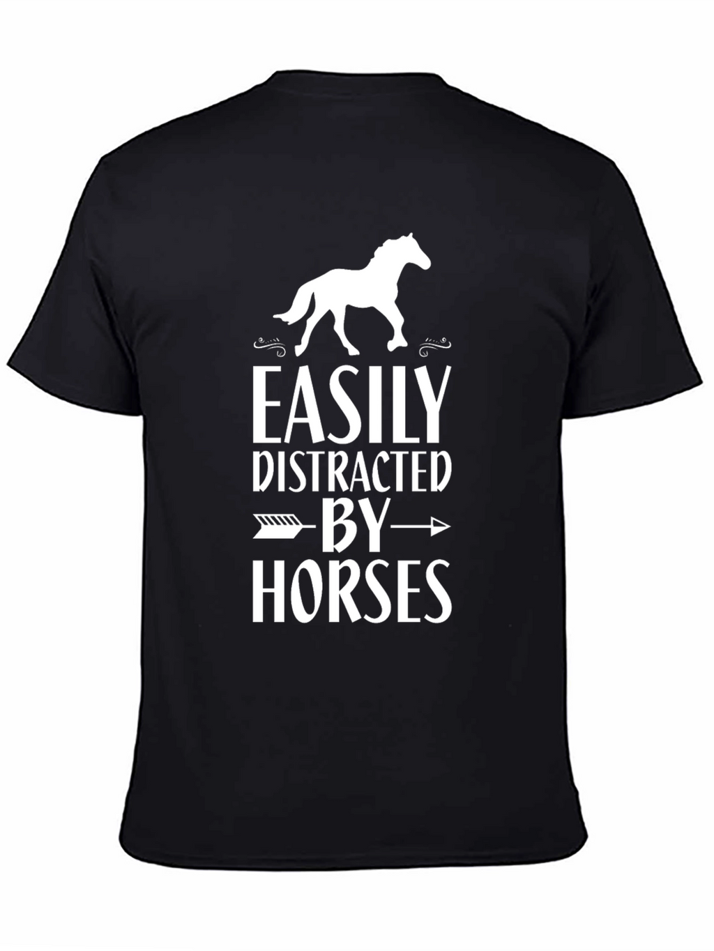 Easily Distracted By Horses Graphic T-Shirt