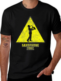 Saxophone Zone Graphic Tee - Music Lovers T-Shirt