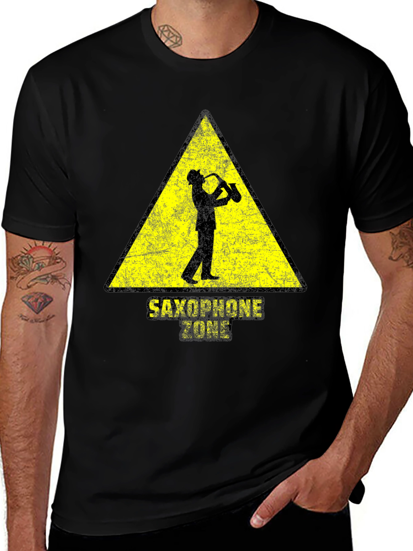 Saxophone Zone Graphic Tee - Music Lovers T-Shirt