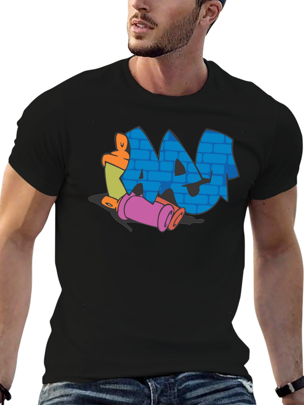 Graffiti Art T-Shirt - Black
