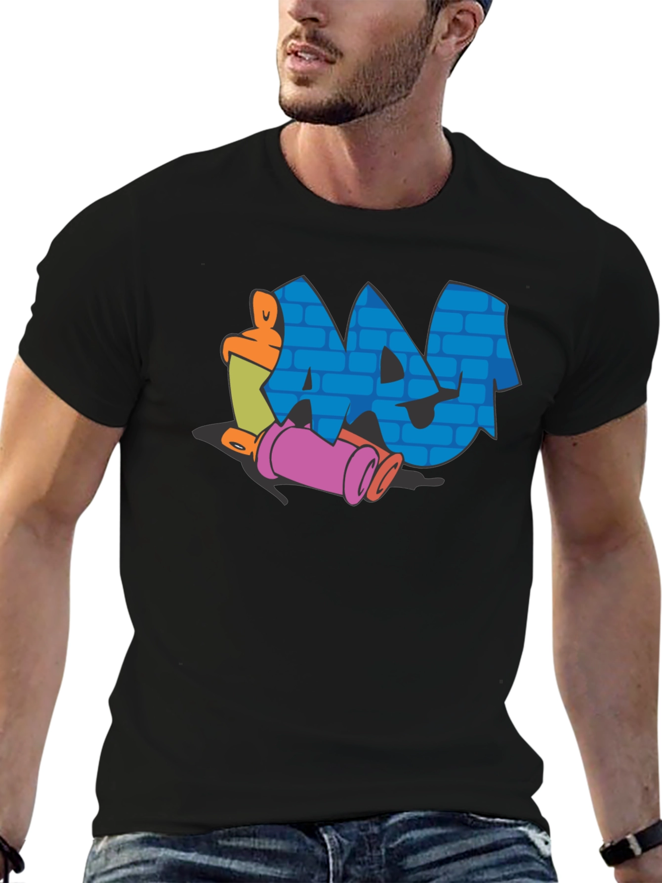 Graffiti Art T-Shirt - Black