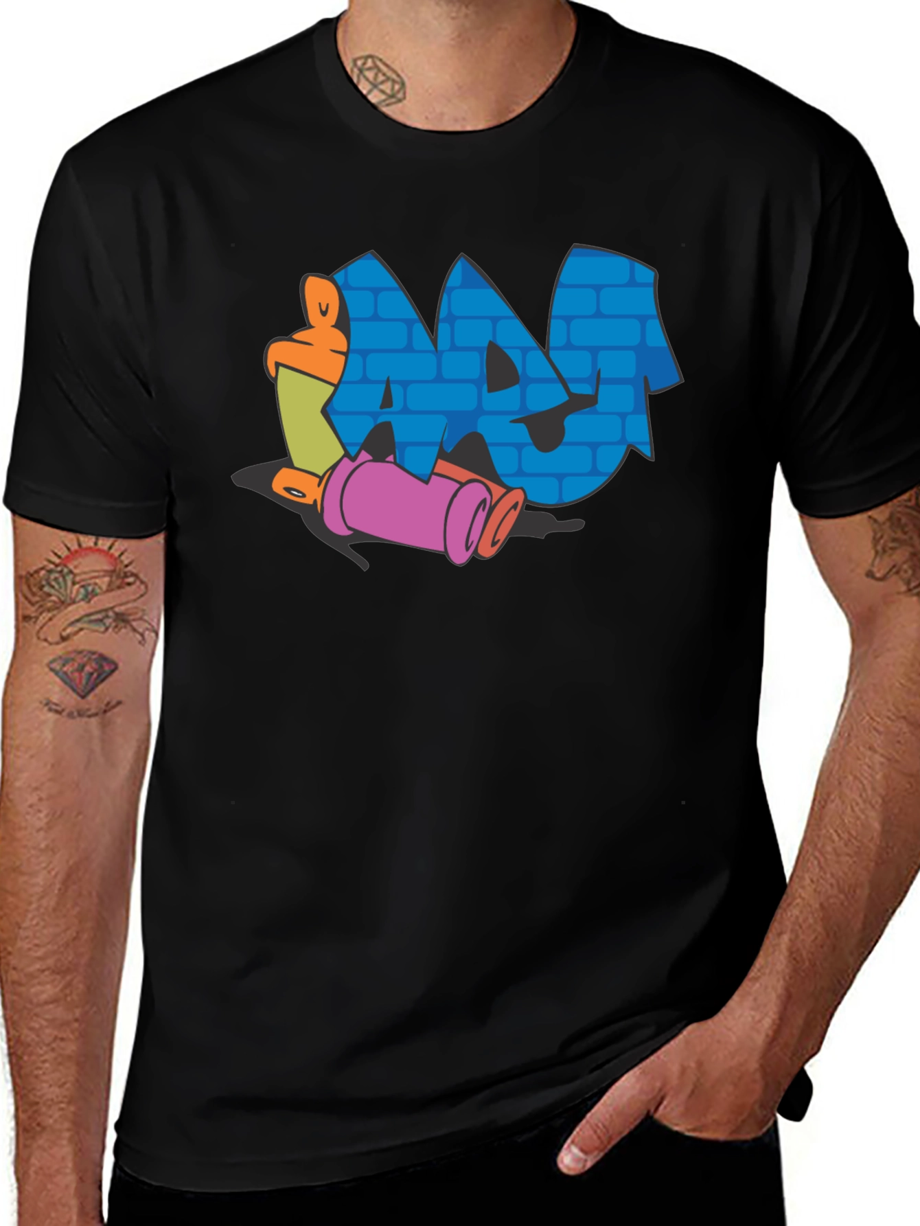 Graffiti Art T-Shirt - Black