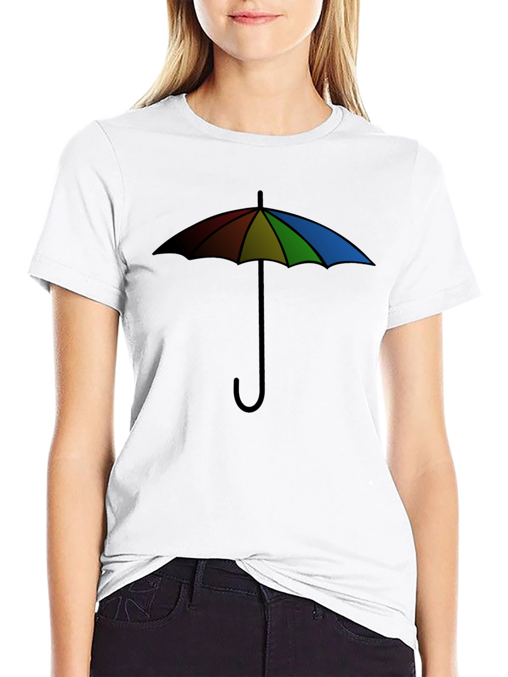 Rainbow Umbrella Graphic Tee