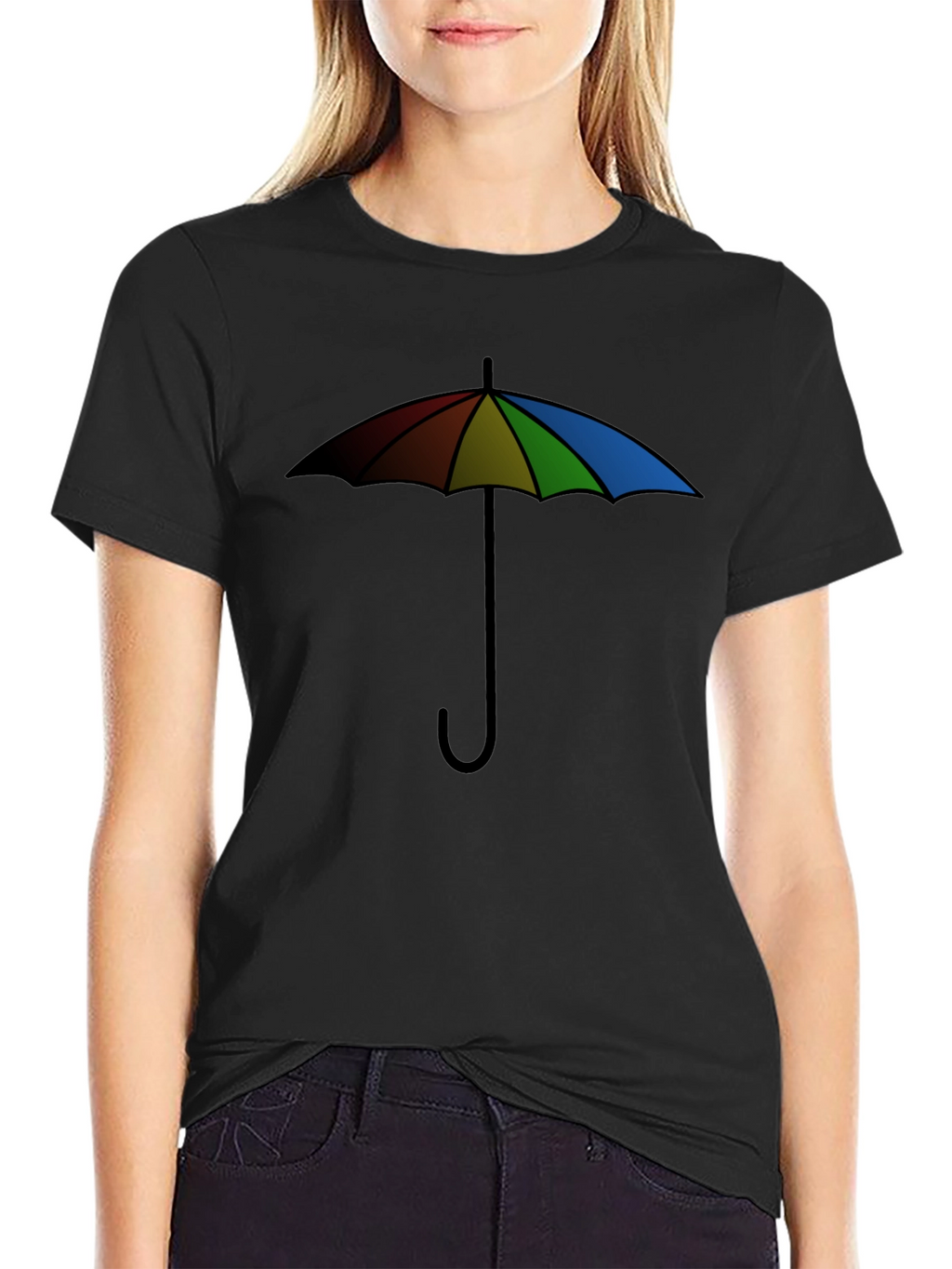 Rainbow Umbrella Graphic Tee