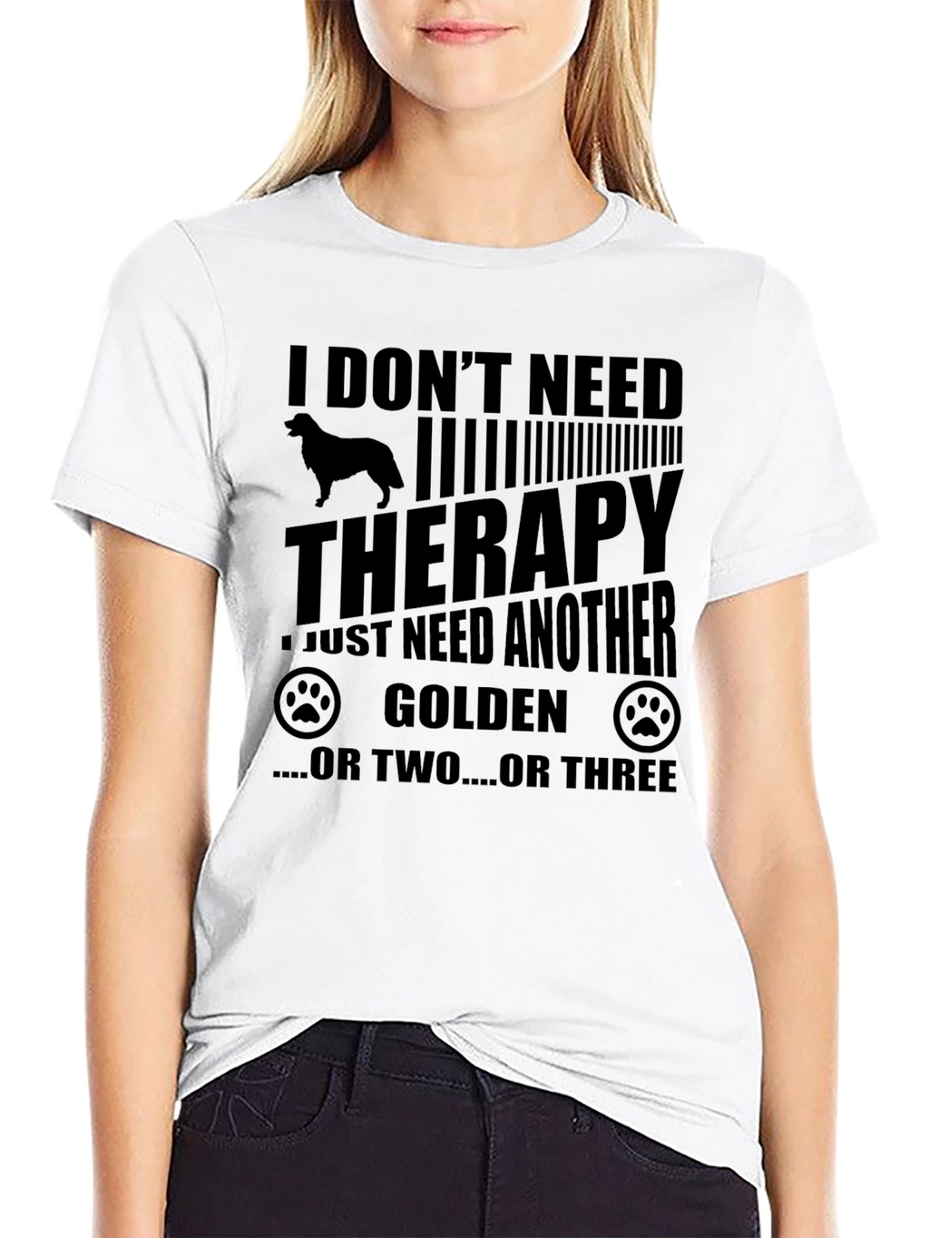 I Dont Need Therapy Golden Retriever T-Shirt