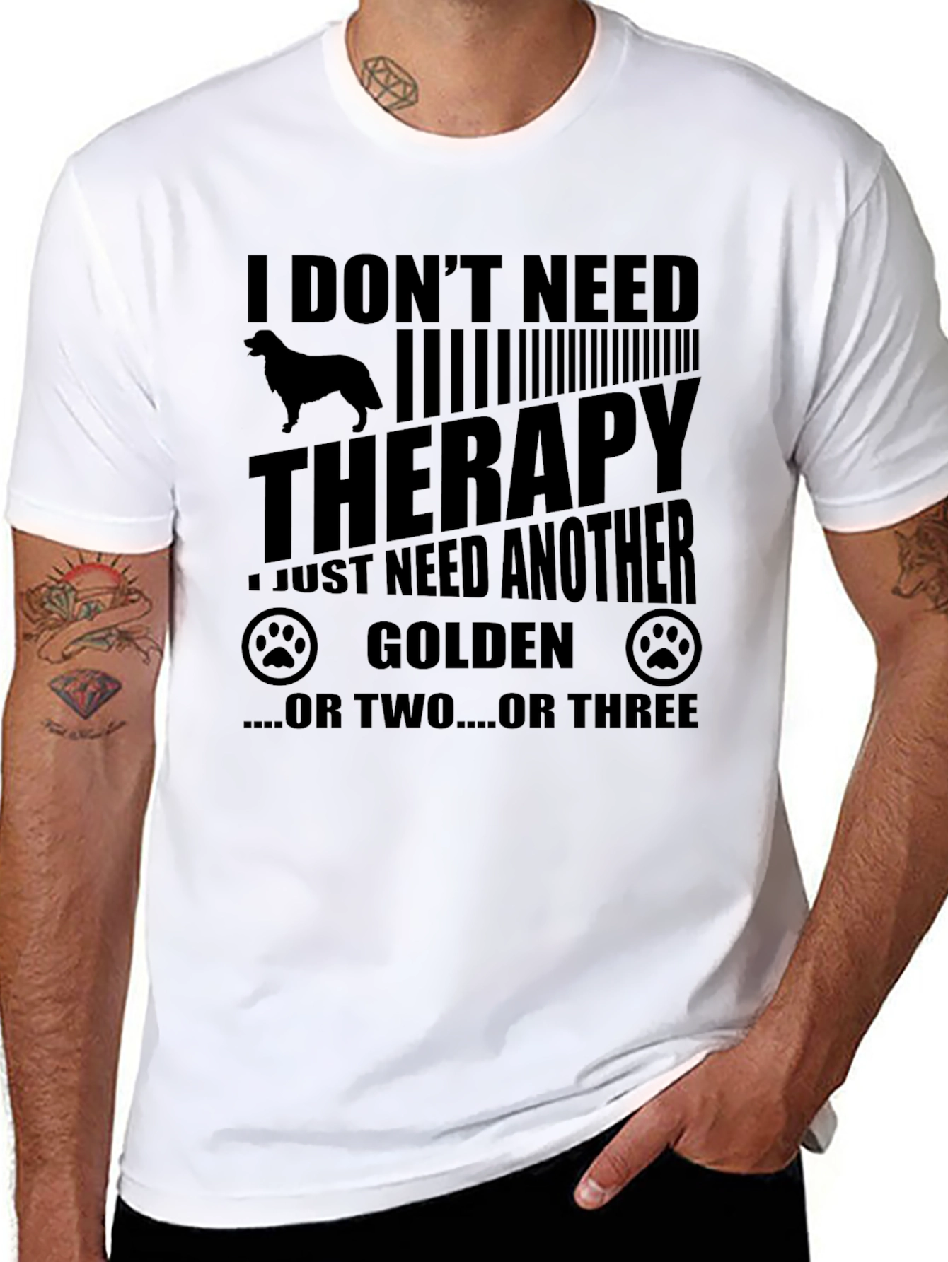 I Dont Need Therapy Golden Retriever T-Shirt