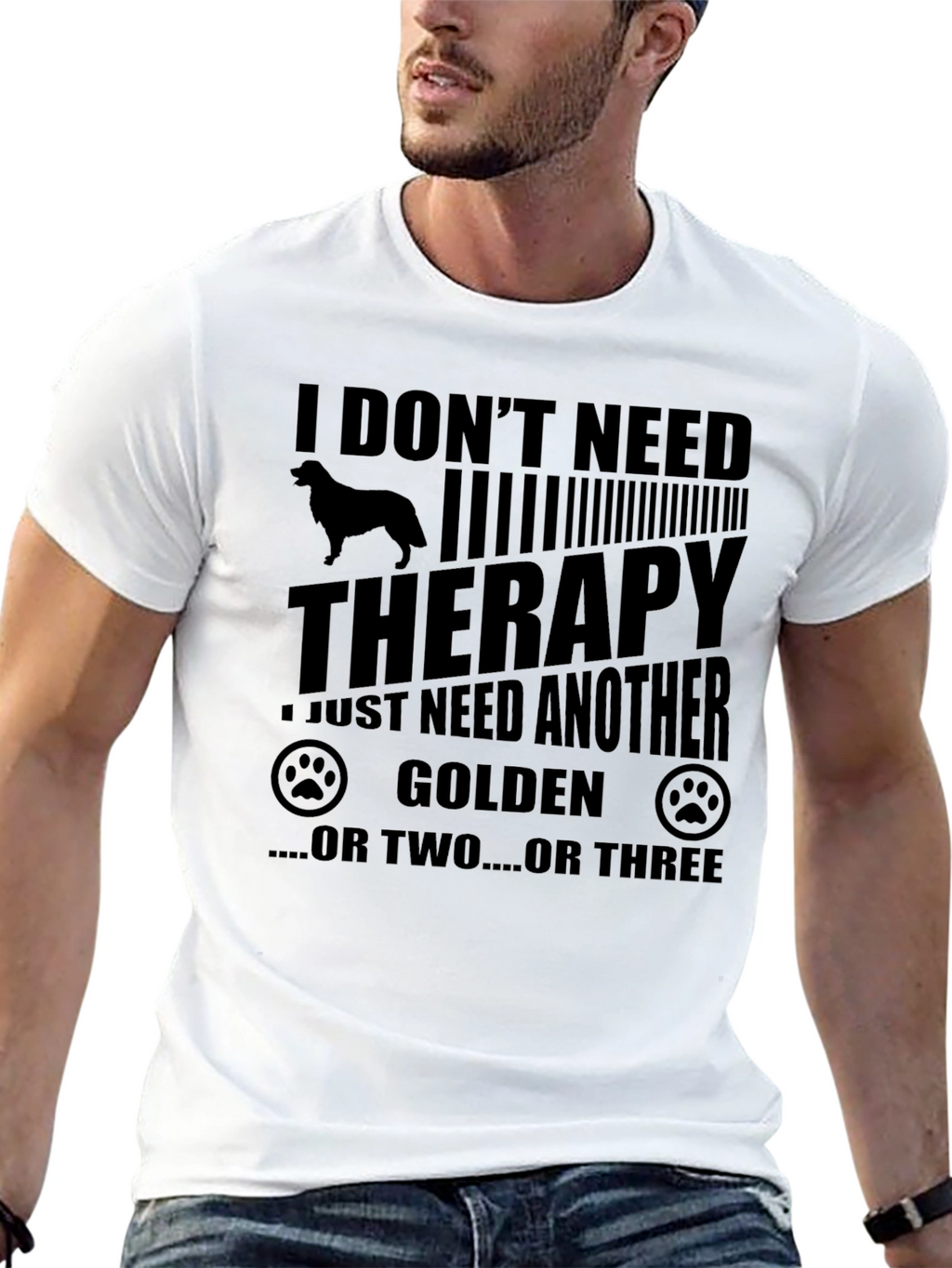 I Dont Need Therapy Golden Retriever T-Shirt