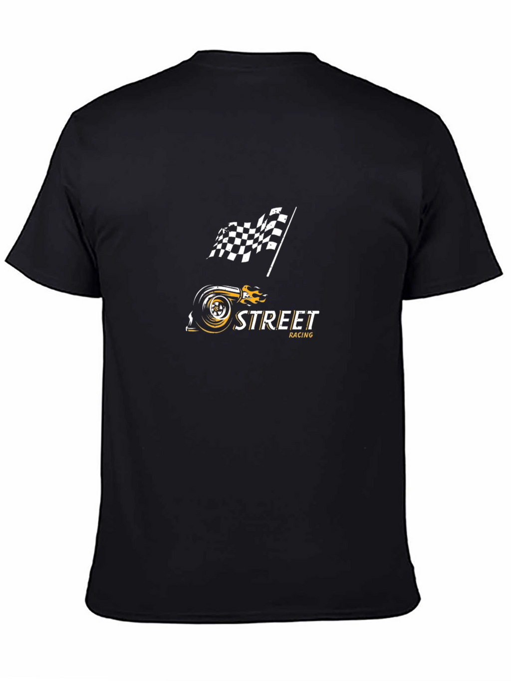 Street Racing Turbo Black T-Shirt
