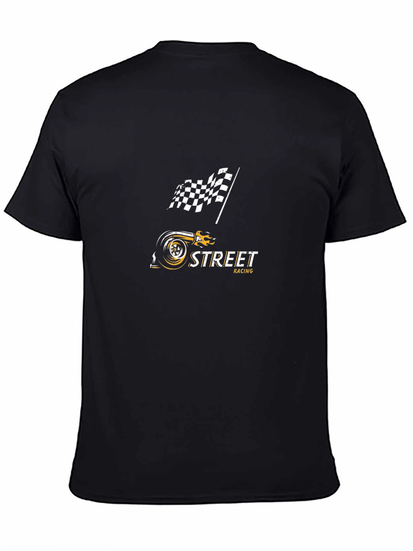 Street Racing Turbo Black T-Shirt