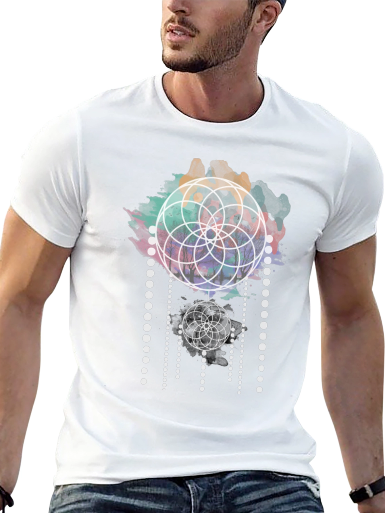 Geometric Dreamcatcher Graphic Tee