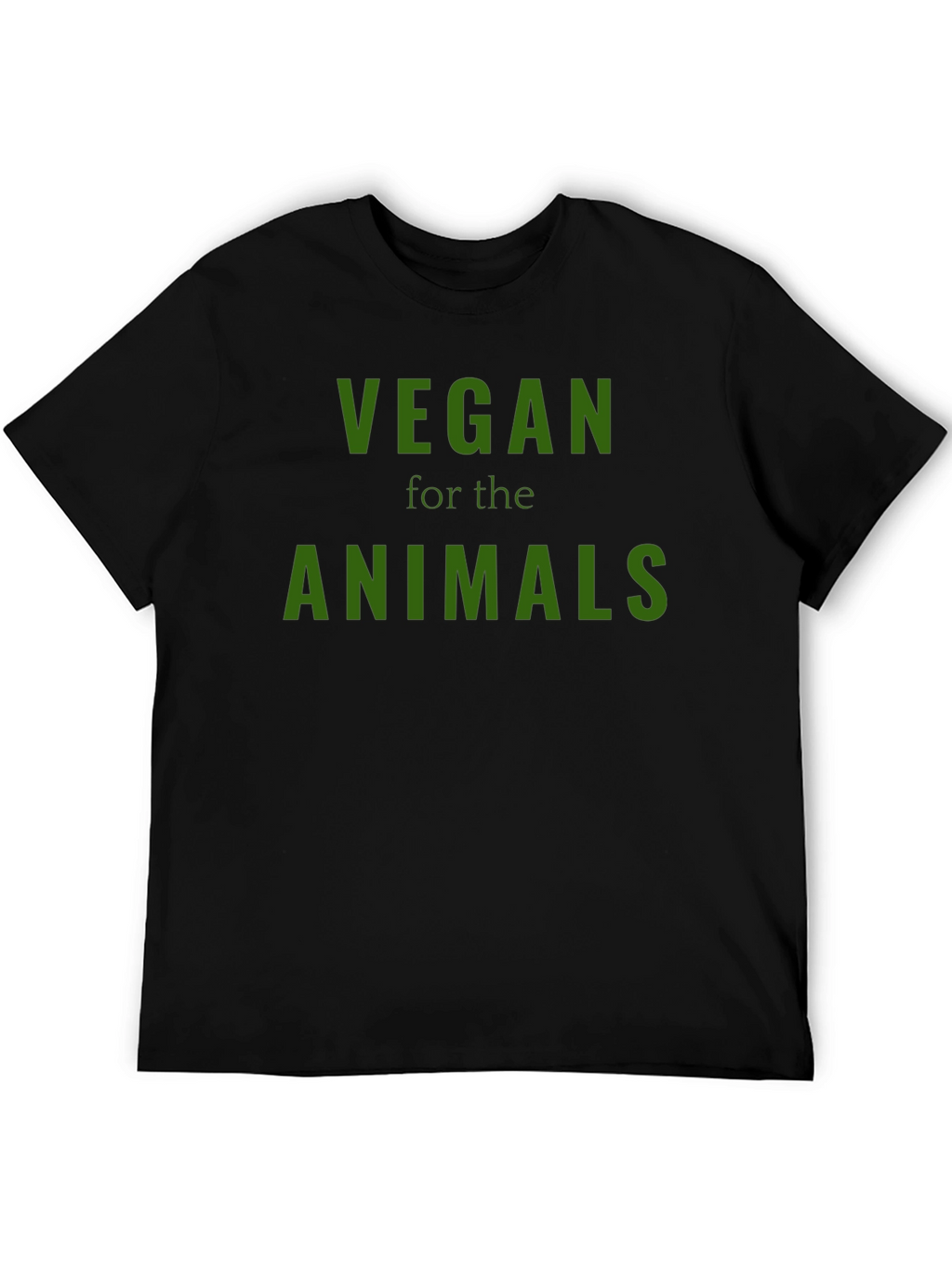 Vegan for the Animals Black T-Shirt