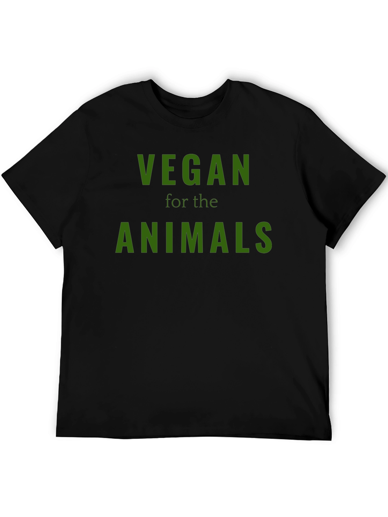 Vegan for the Animals Black T-Shirt