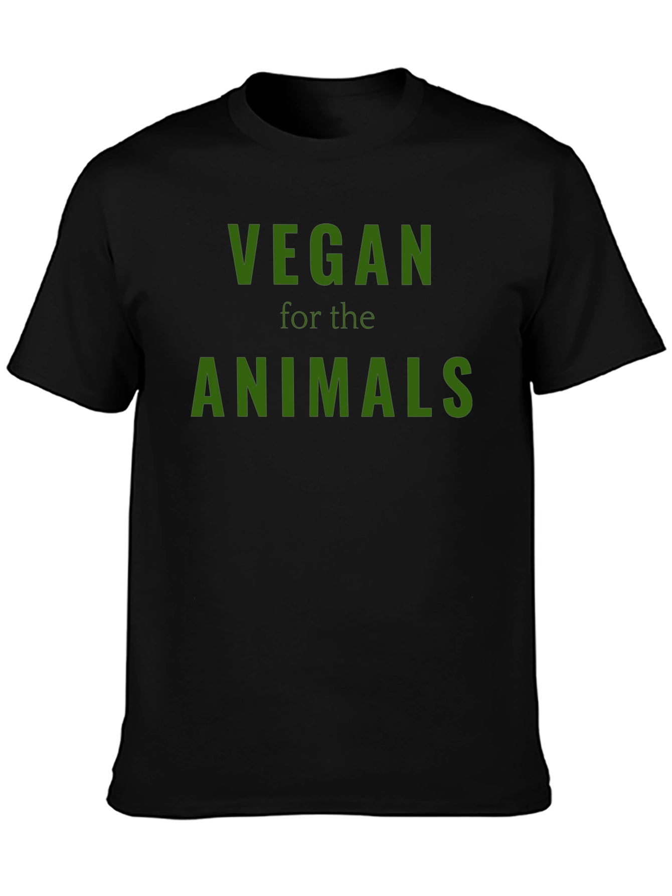 Vegan for the Animals Black T-Shirt