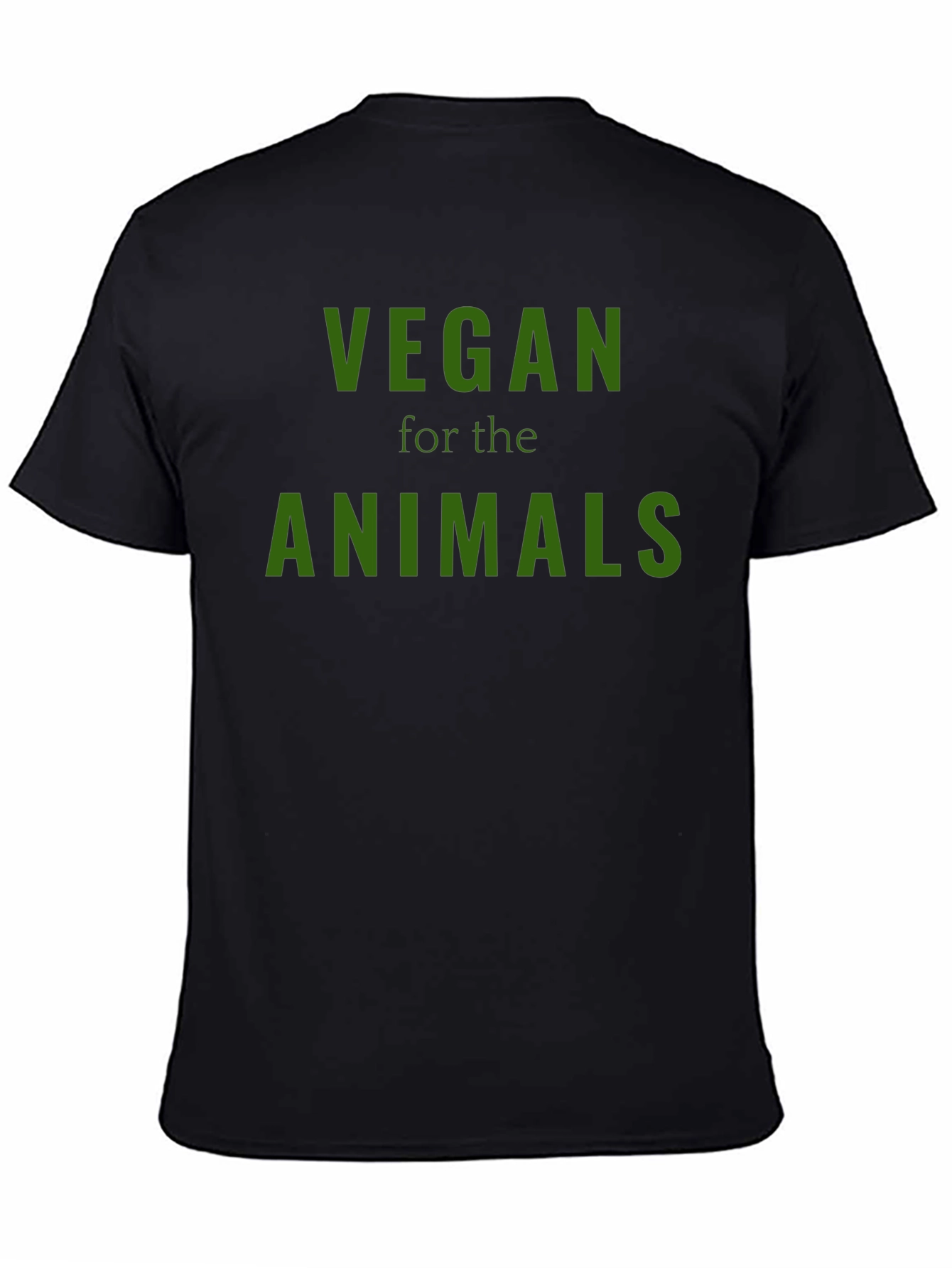 Vegan for the Animals Black T-Shirt