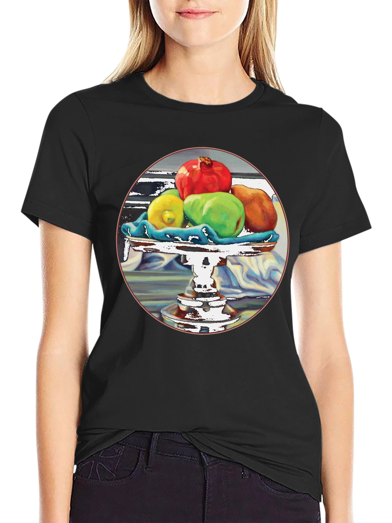 Fruit Still Life T-Shirt - Artistic Design