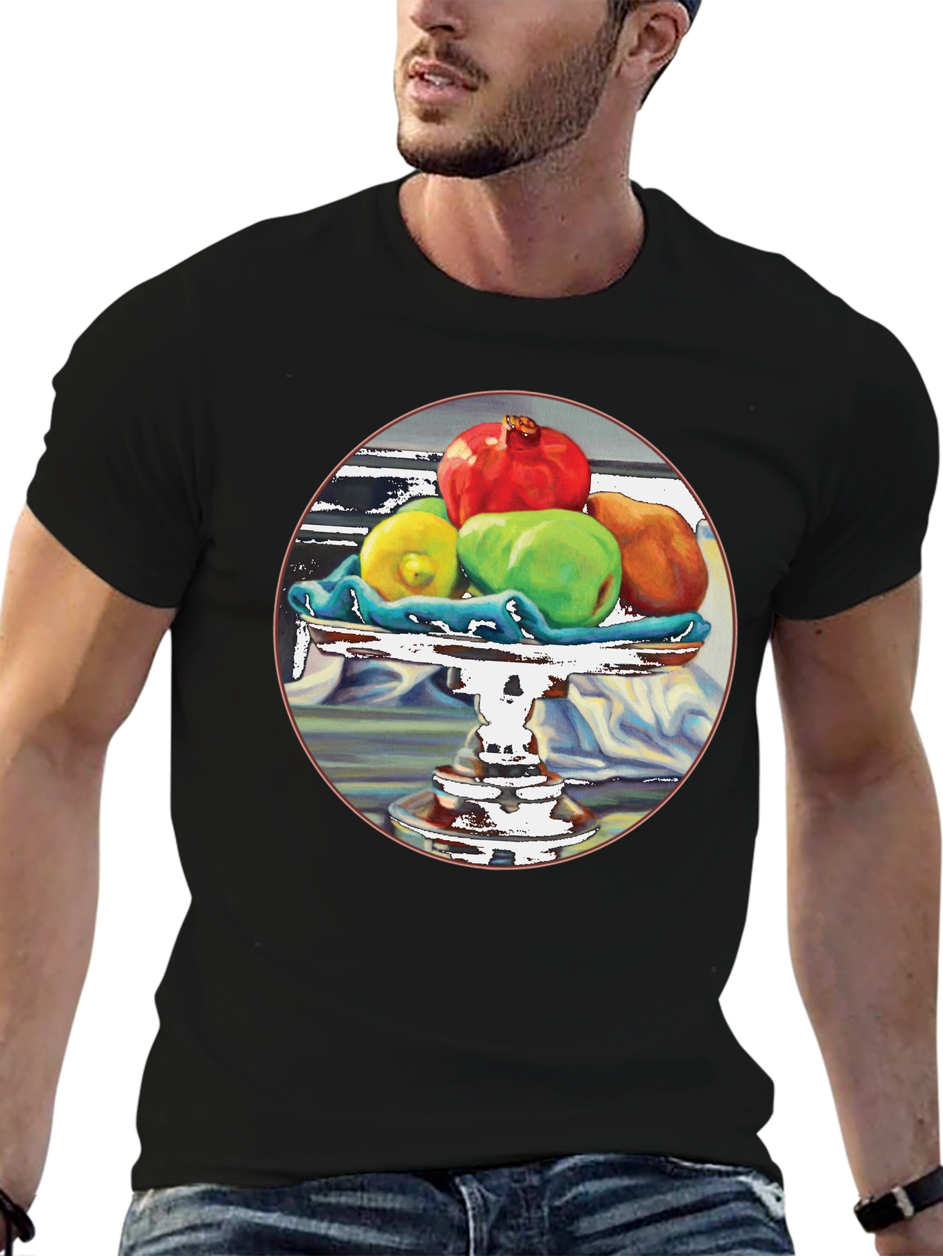 Fruit Still Life T-Shirt - Artistic Design