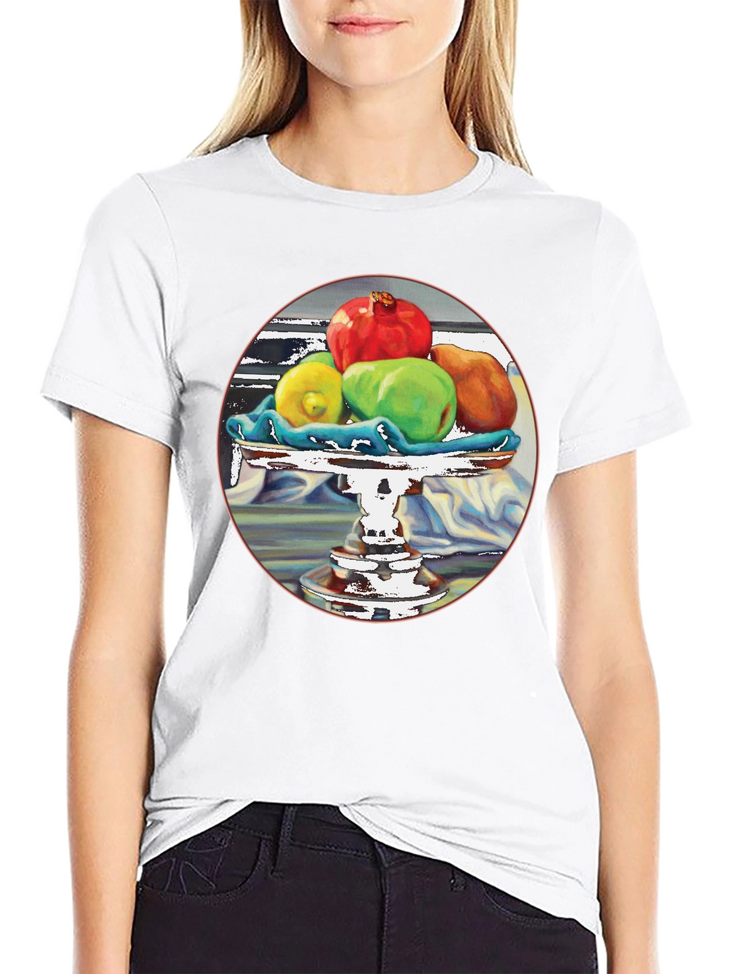 Fruit Still Life T-Shirt - Artistic Design