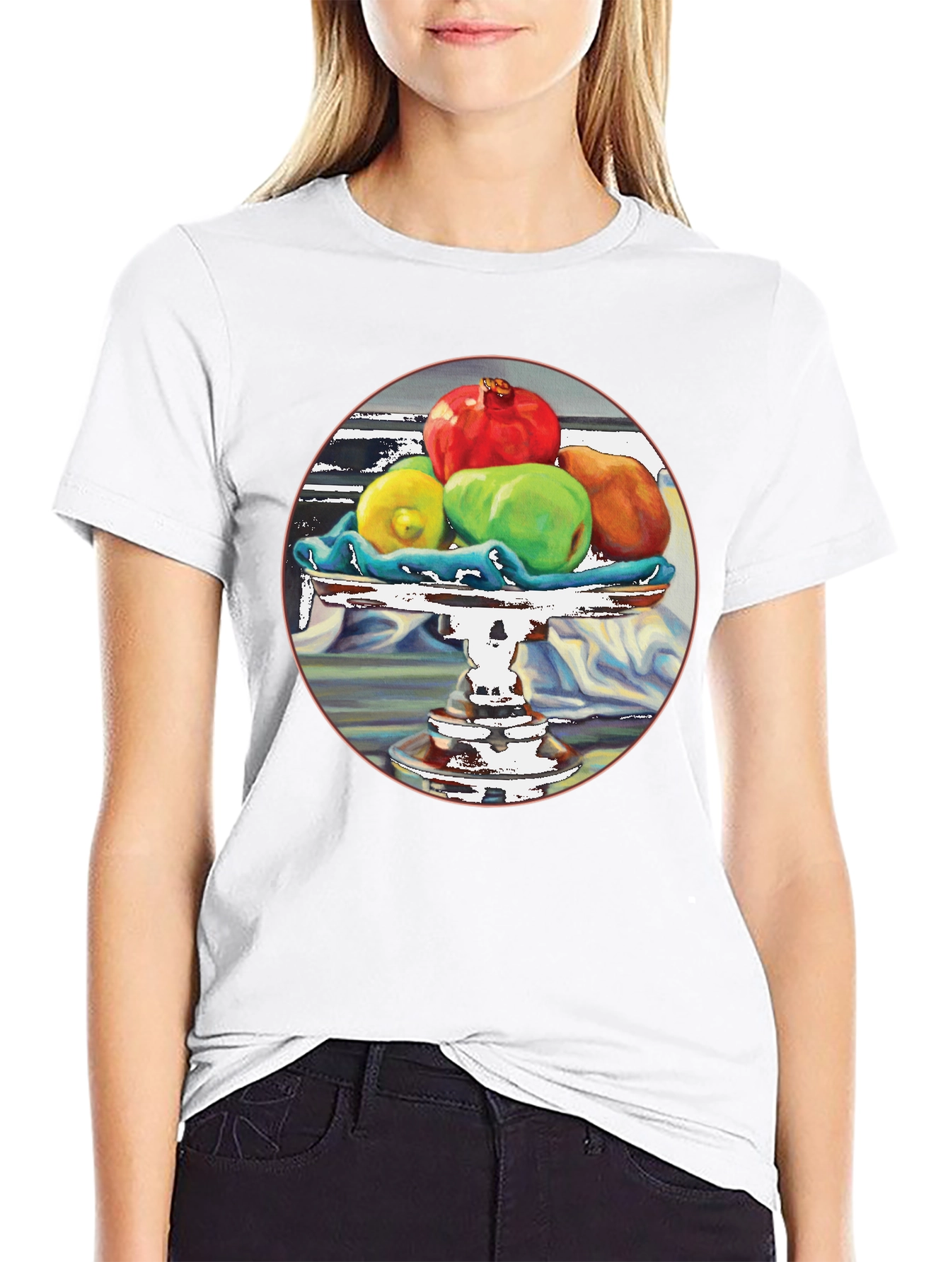 Fruit Still Life T-Shirt - Artistic Design