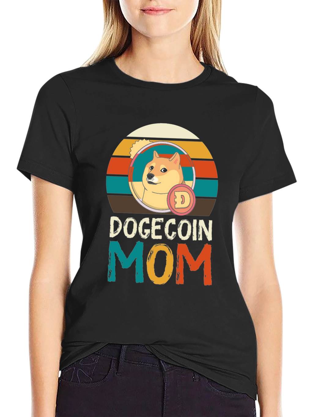 DogeCoin Mom T-Shirt - Crypto Lover Tee