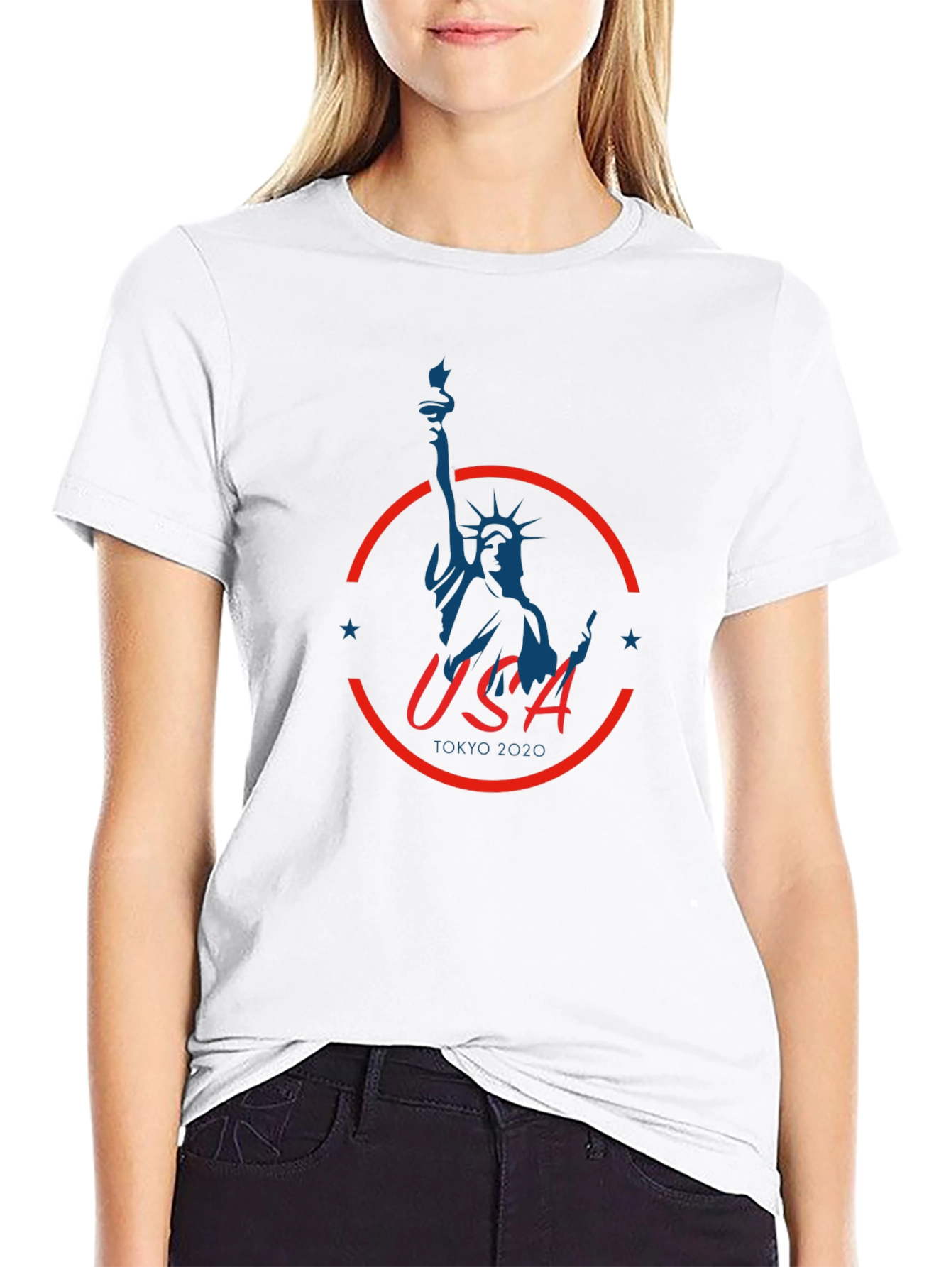 USA Tokyo 2020 Statue of Liberty Graphic T-Shirt