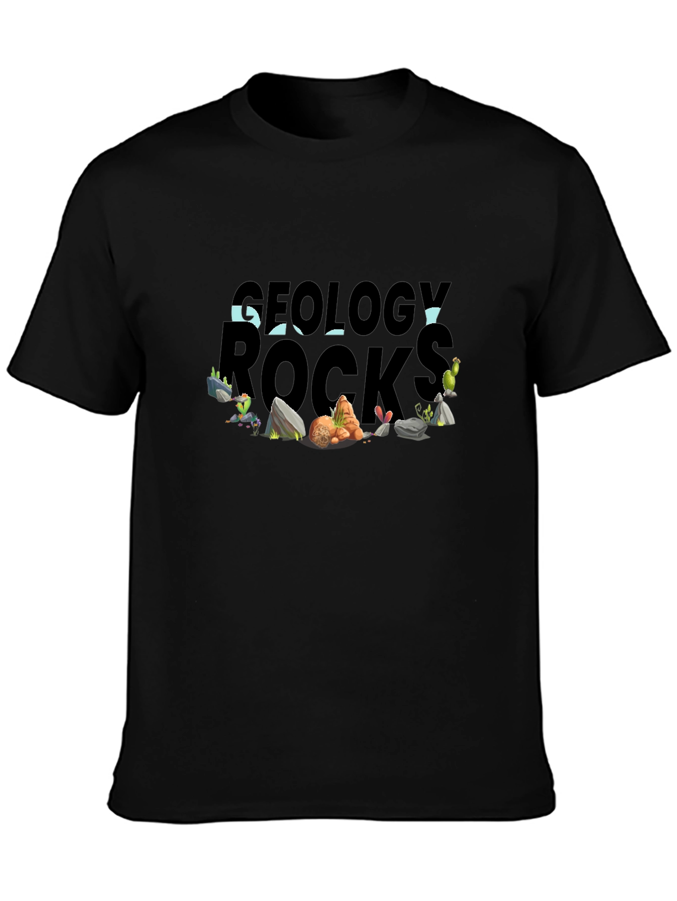 Geology Rocks Black T-Shirt