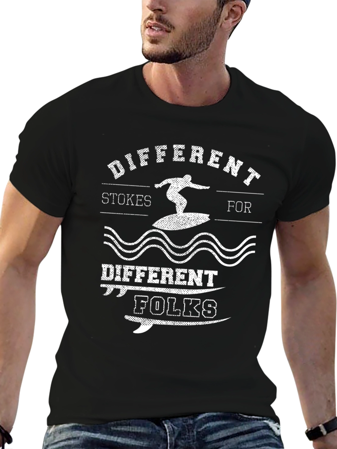 Different Strokes Surfing Graphic Tee