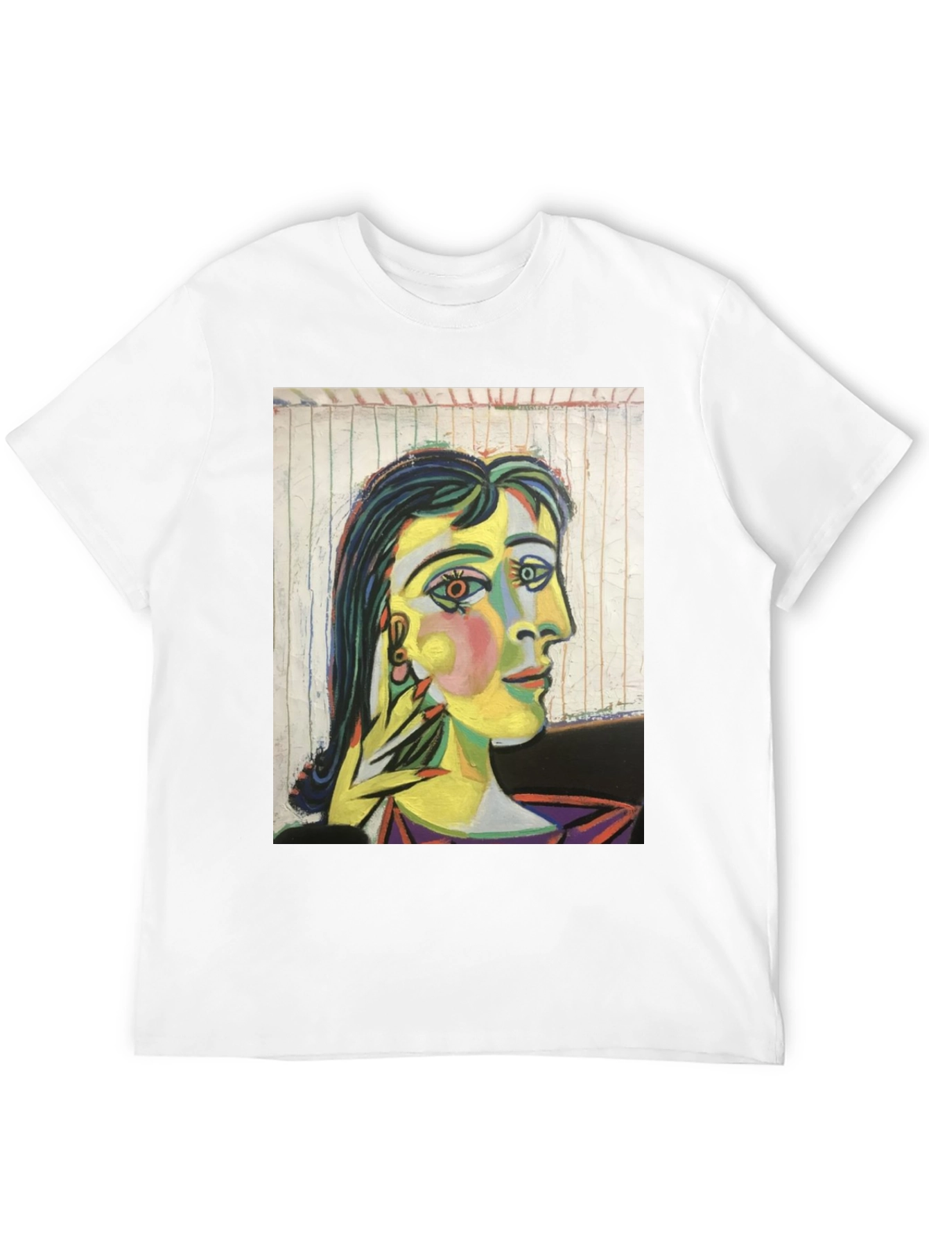 Abstract Art Graphic Tee - Picasso Style Portrait