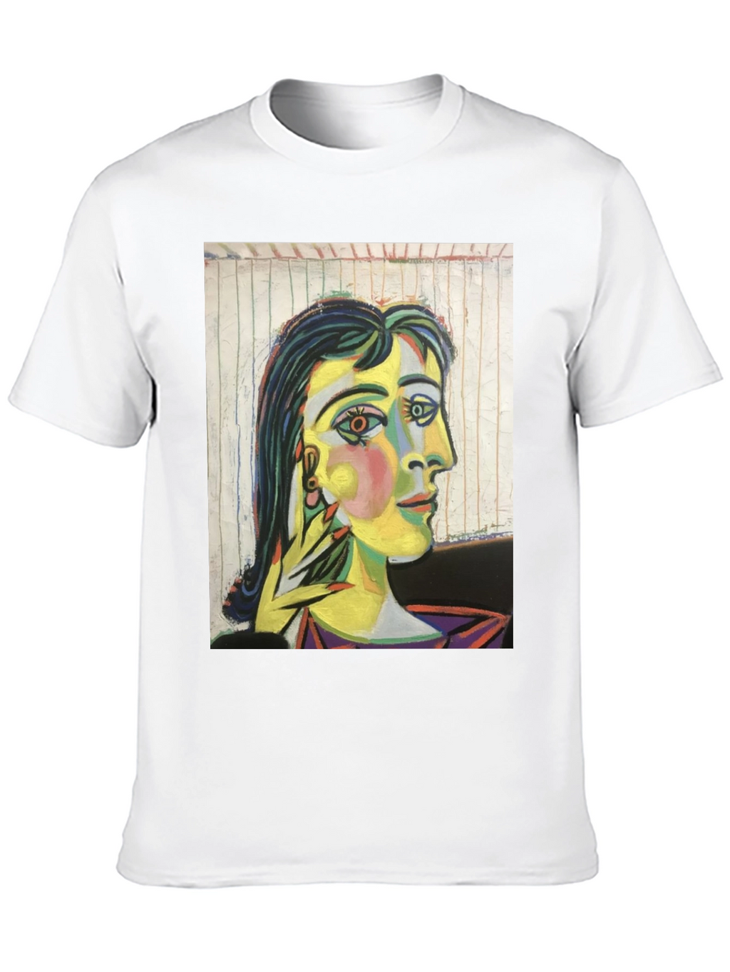 Abstract Art Graphic Tee - Picasso Style Portrait