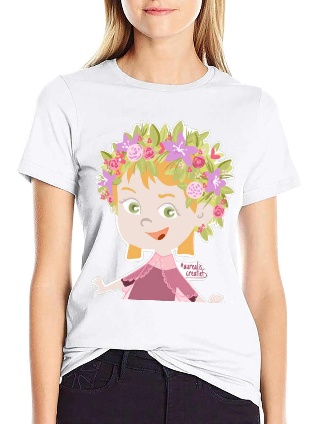 Floral Fairy Graphic T-Shirt - Unique Design