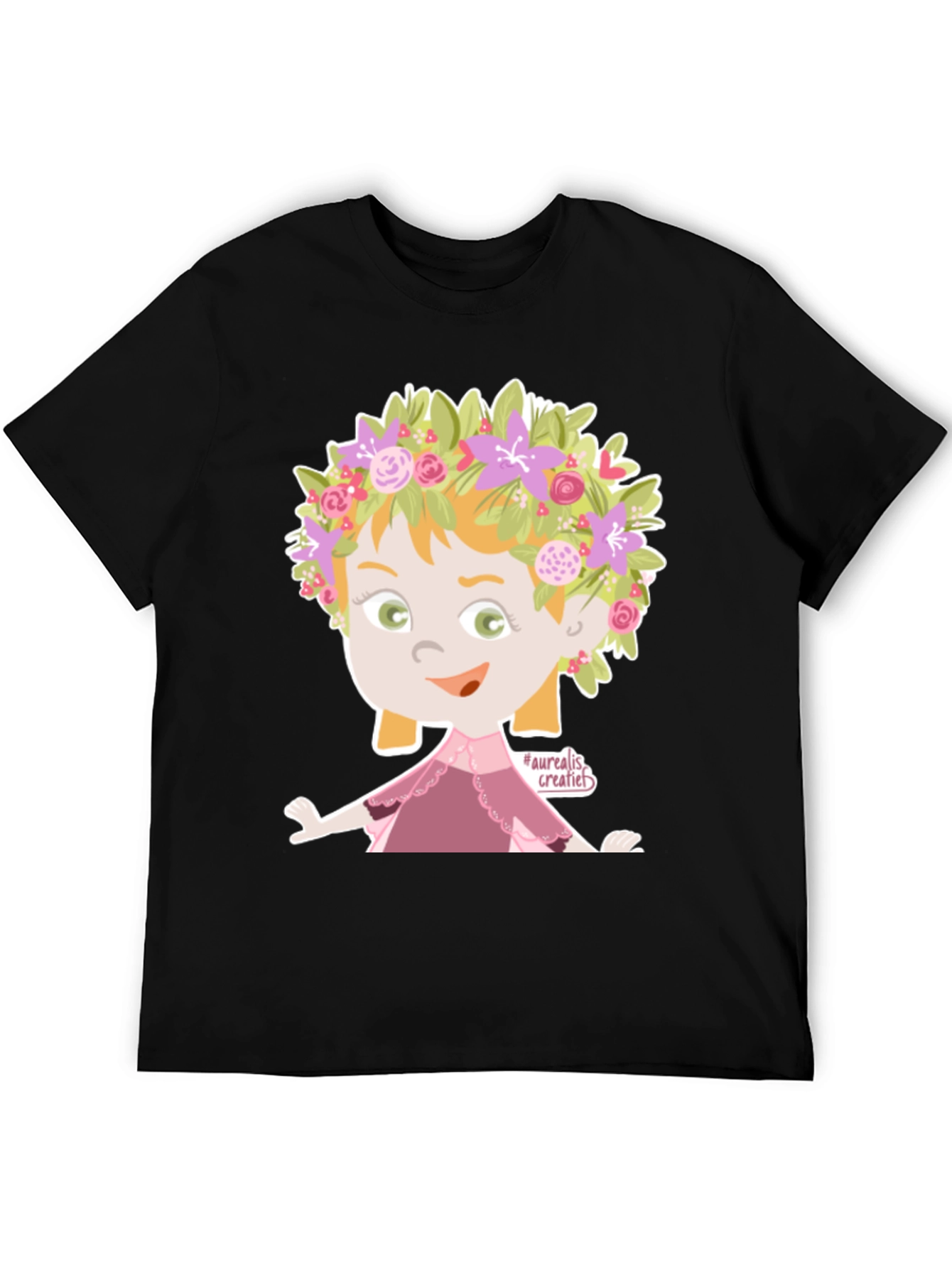 Floral Fairy Graphic T-Shirt - Unique Design