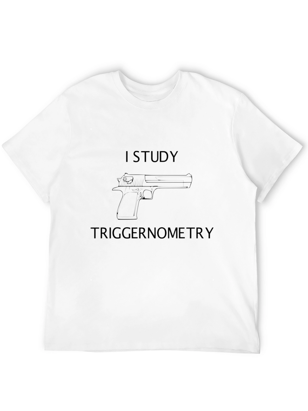 I Study Triggernometry Black Graphic T-Shirt