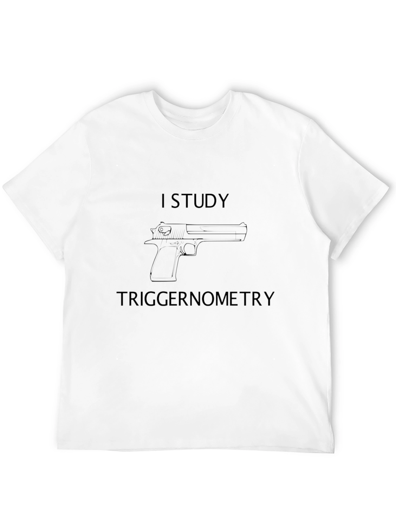 I Study Triggernometry Black Graphic T-Shirt