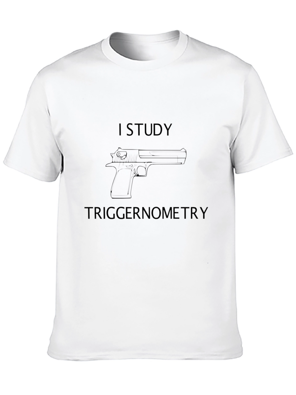 I Study Triggernometry Black Graphic T-Shirt