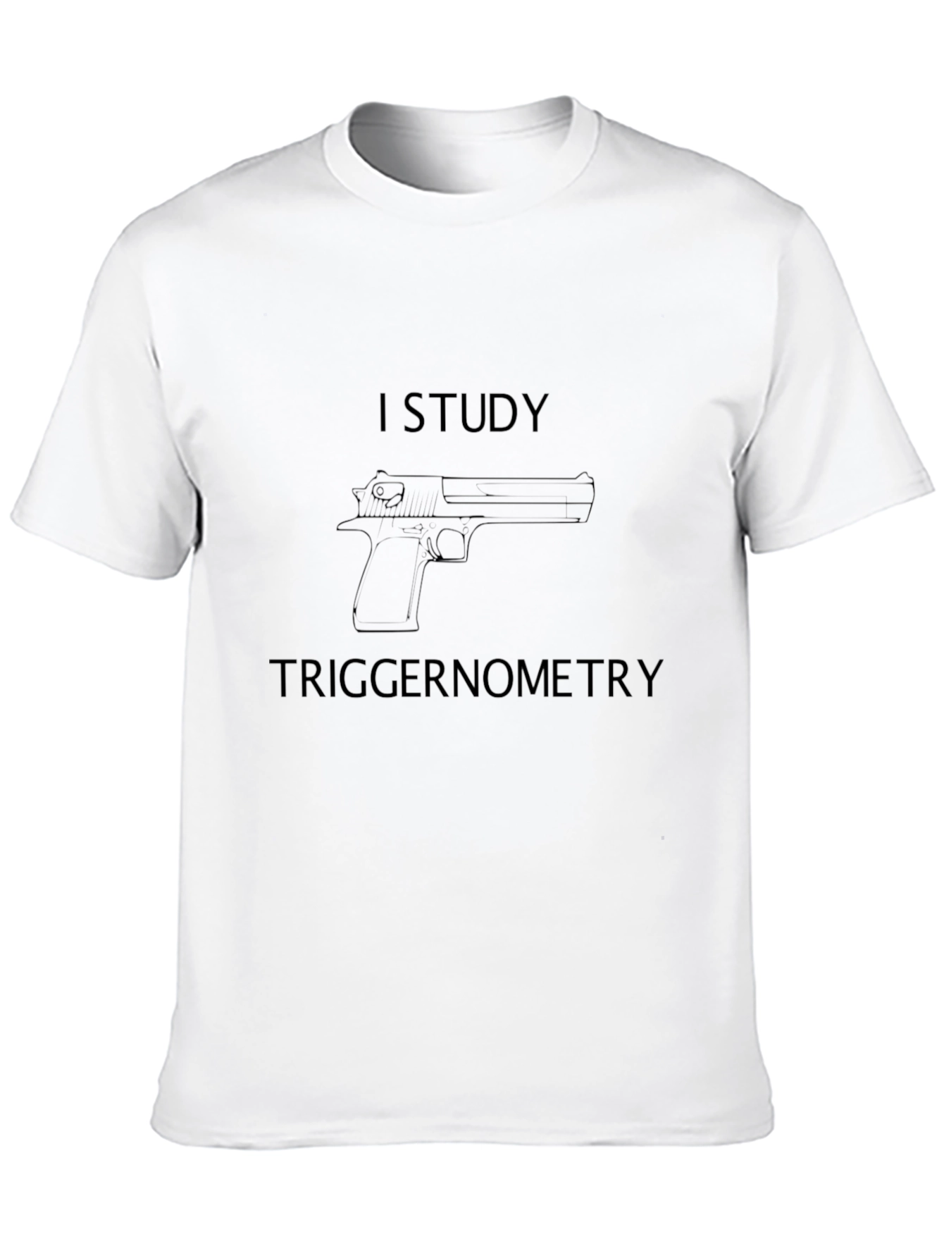 I Study Triggernometry Black Graphic T-Shirt