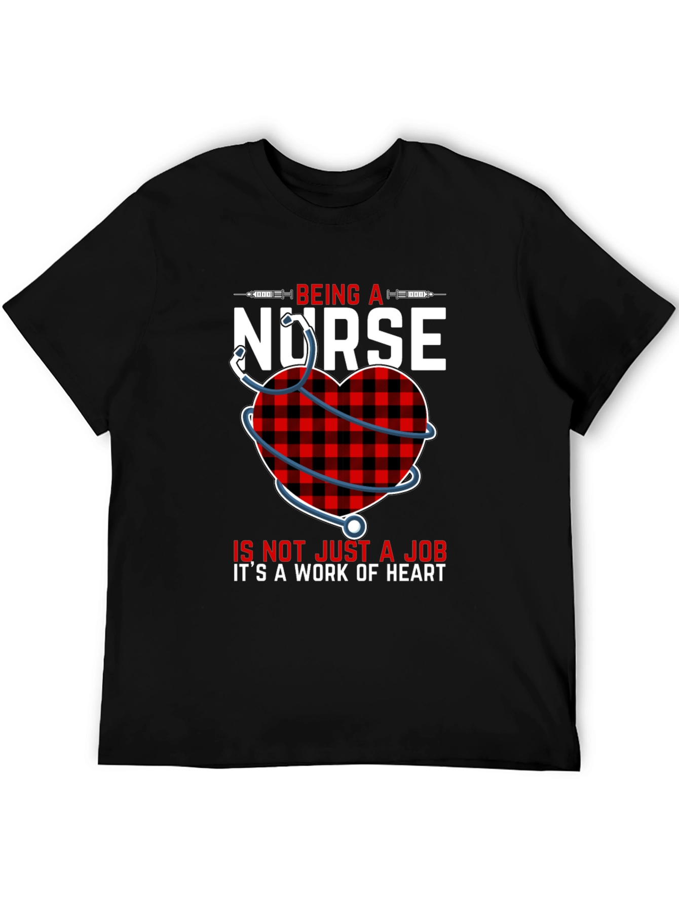 Nurse Heart Graphic T-Shirt - Work of Heart Tee