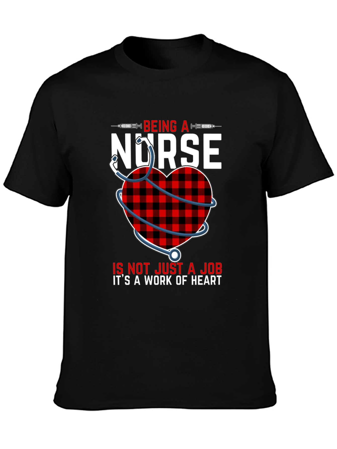 Nurse Heart Graphic T-Shirt - Work of Heart Tee