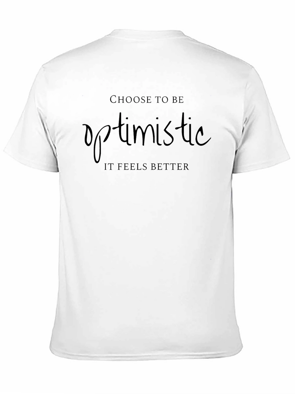 Optimistic Mens Black T-Shirt