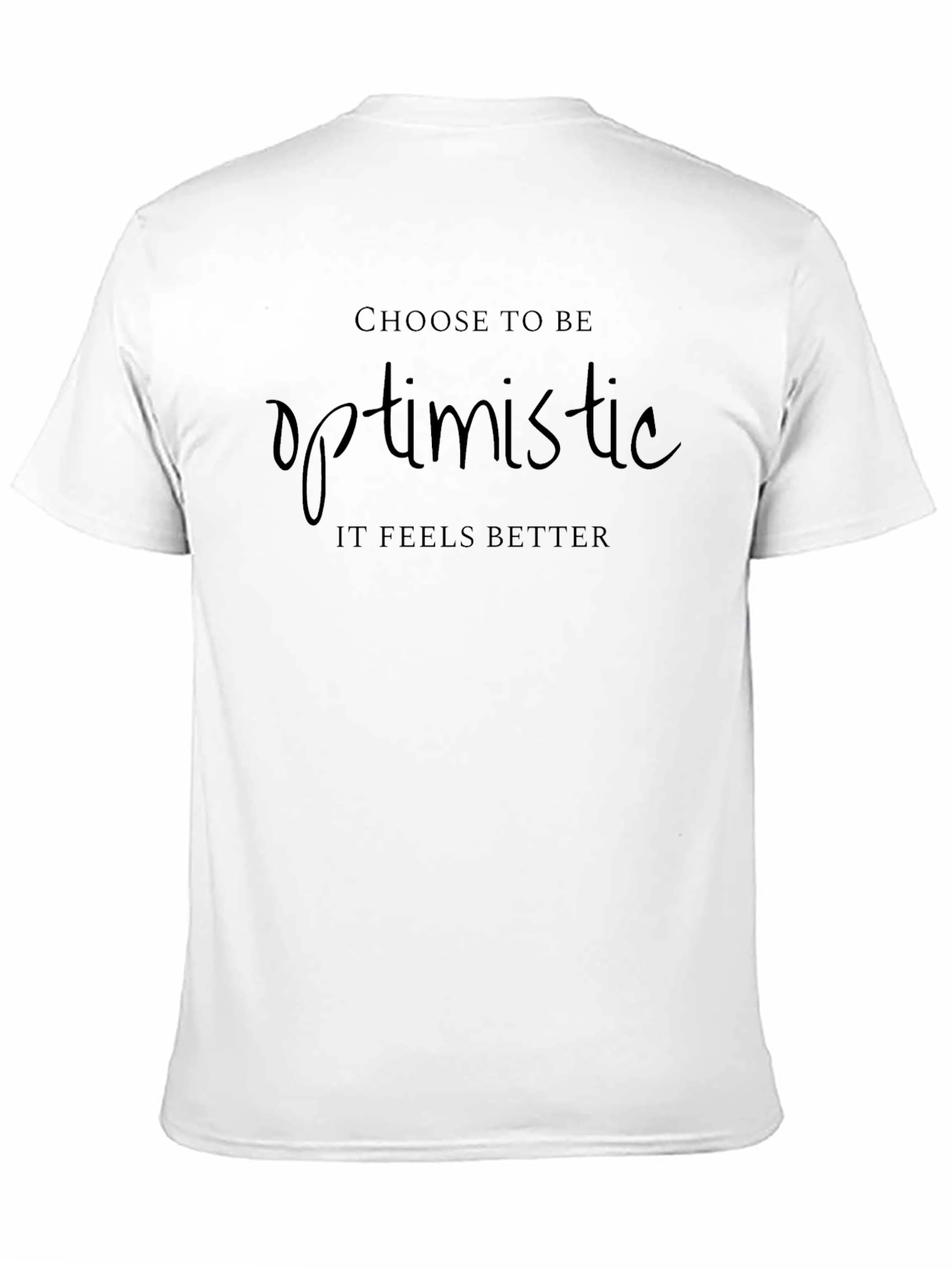 Optimistic Mens Black T-Shirt