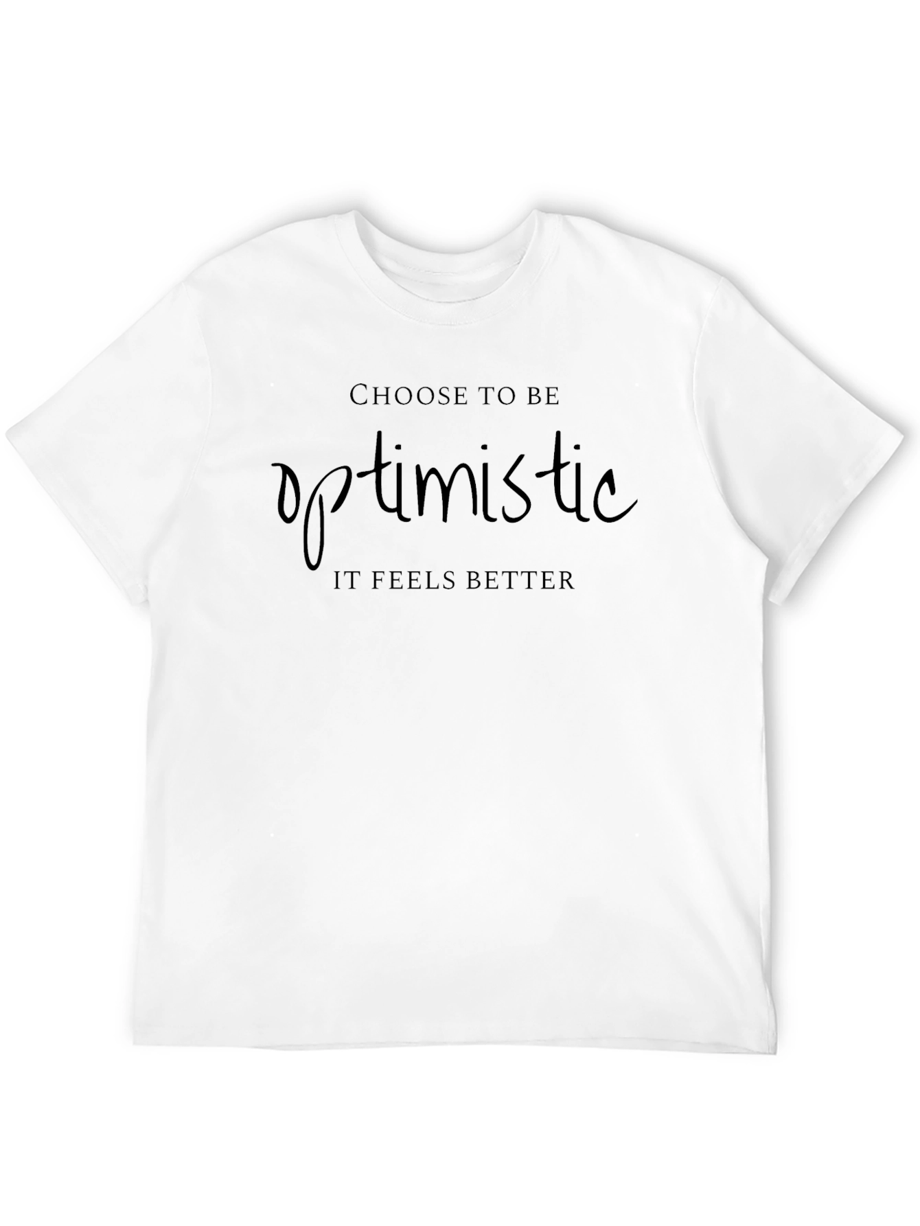 Optimistic Mens Black T-Shirt