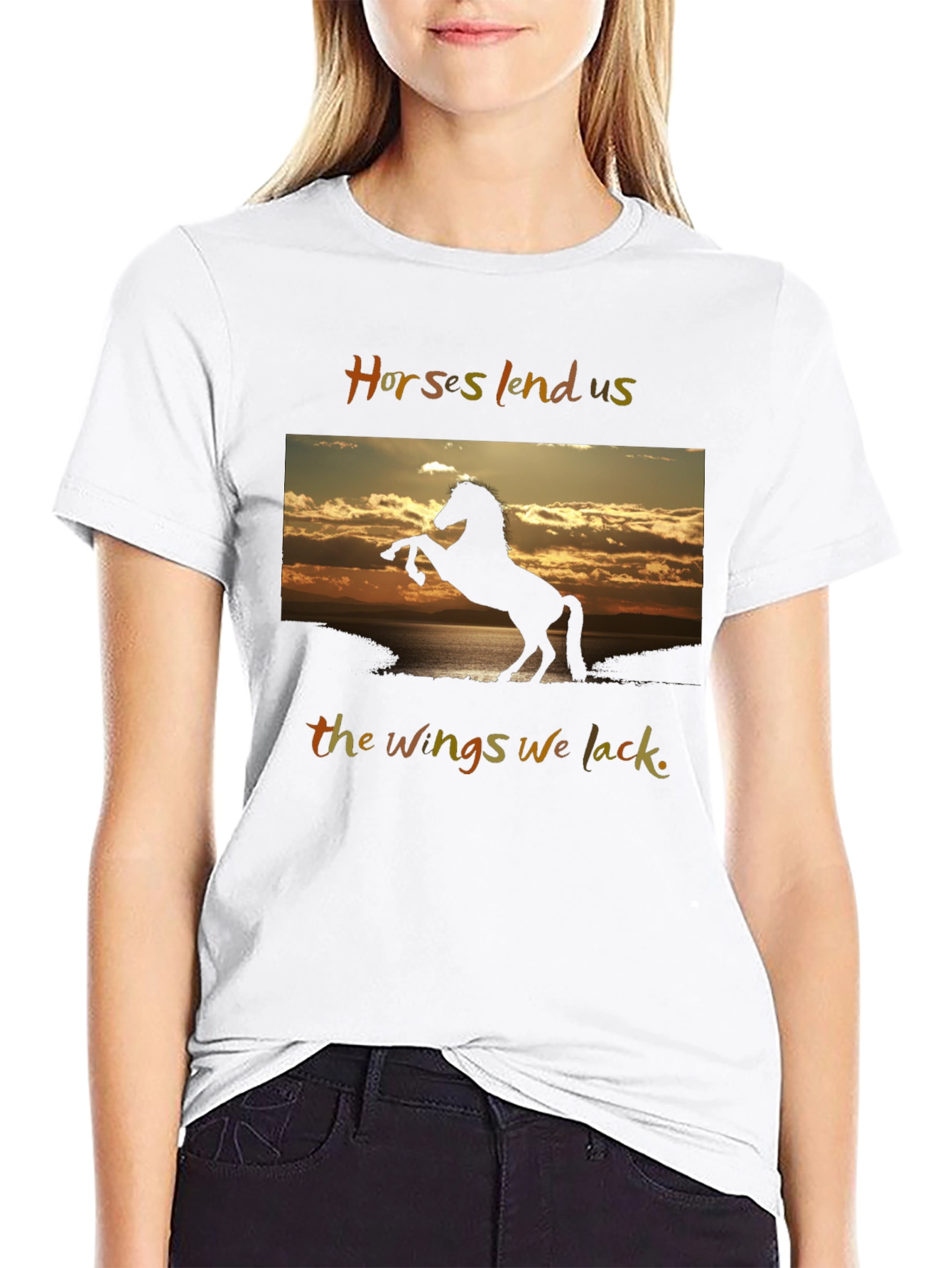 Horse Silhouette Graphic Tee