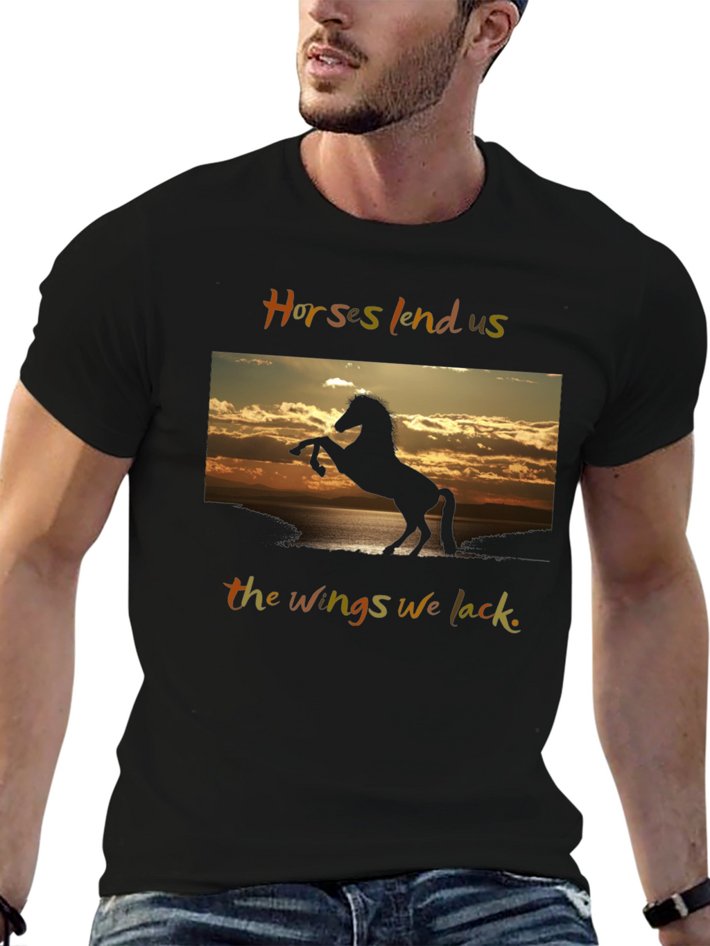 Horse Silhouette Graphic Tee