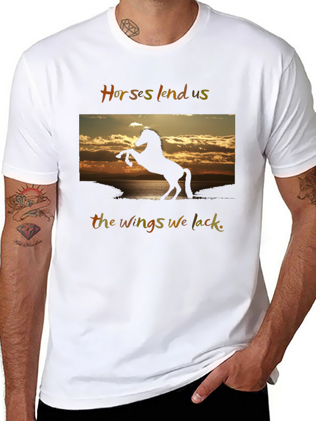 Horse Silhouette Graphic Tee