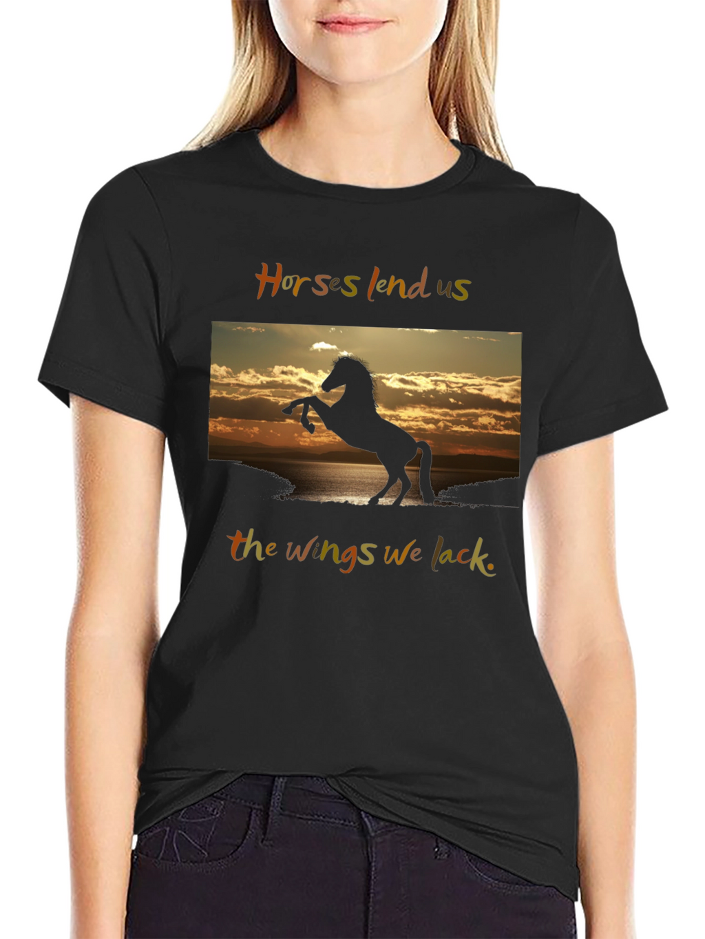 Horse Silhouette Graphic Tee