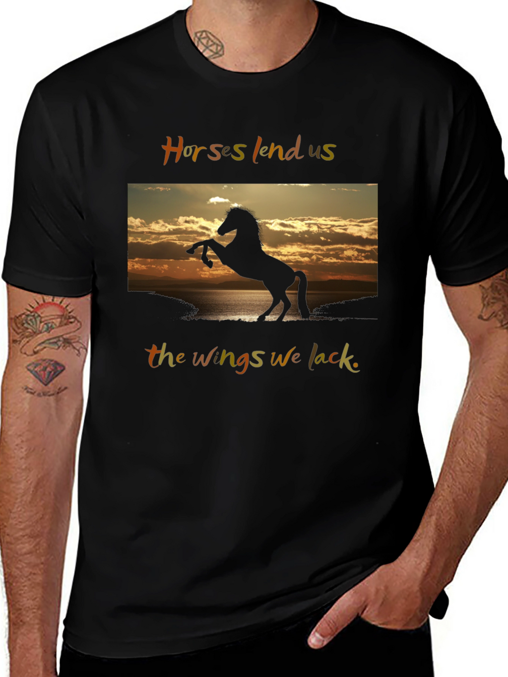 Horse Silhouette Graphic Tee