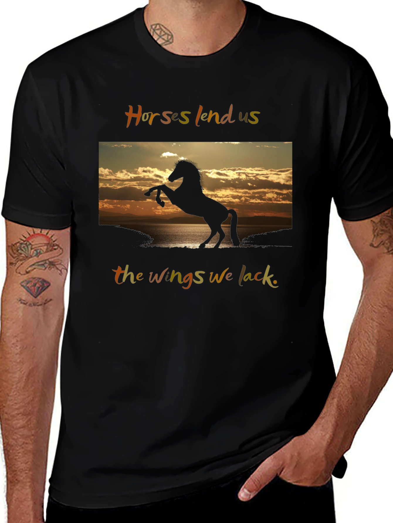 Horse Silhouette Graphic Tee