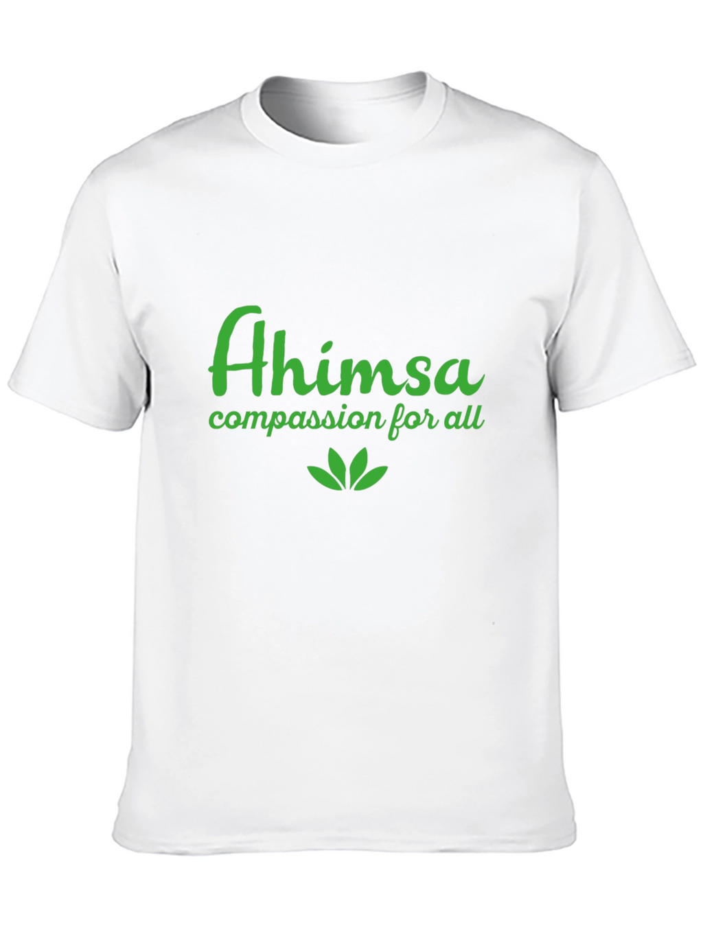 Ahimsa Black T-Shirt - Compassion for All